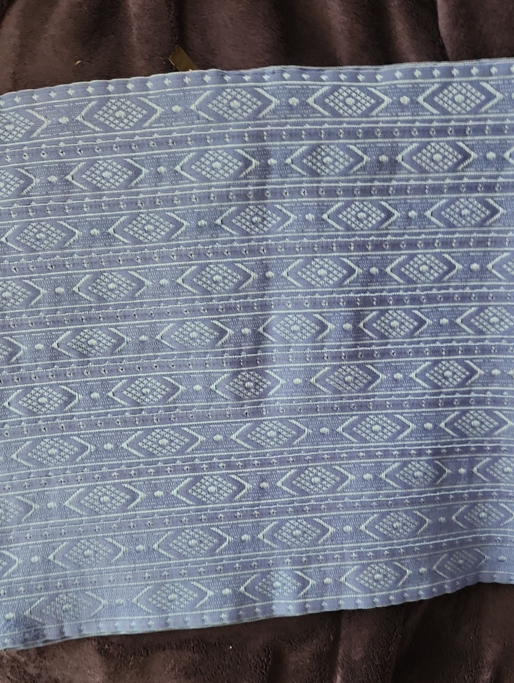 WOW couture Periwinkle Geometric Knit Panel